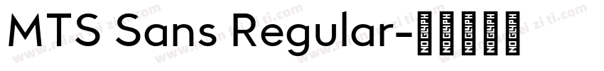 MTS Sans Regular字体转换